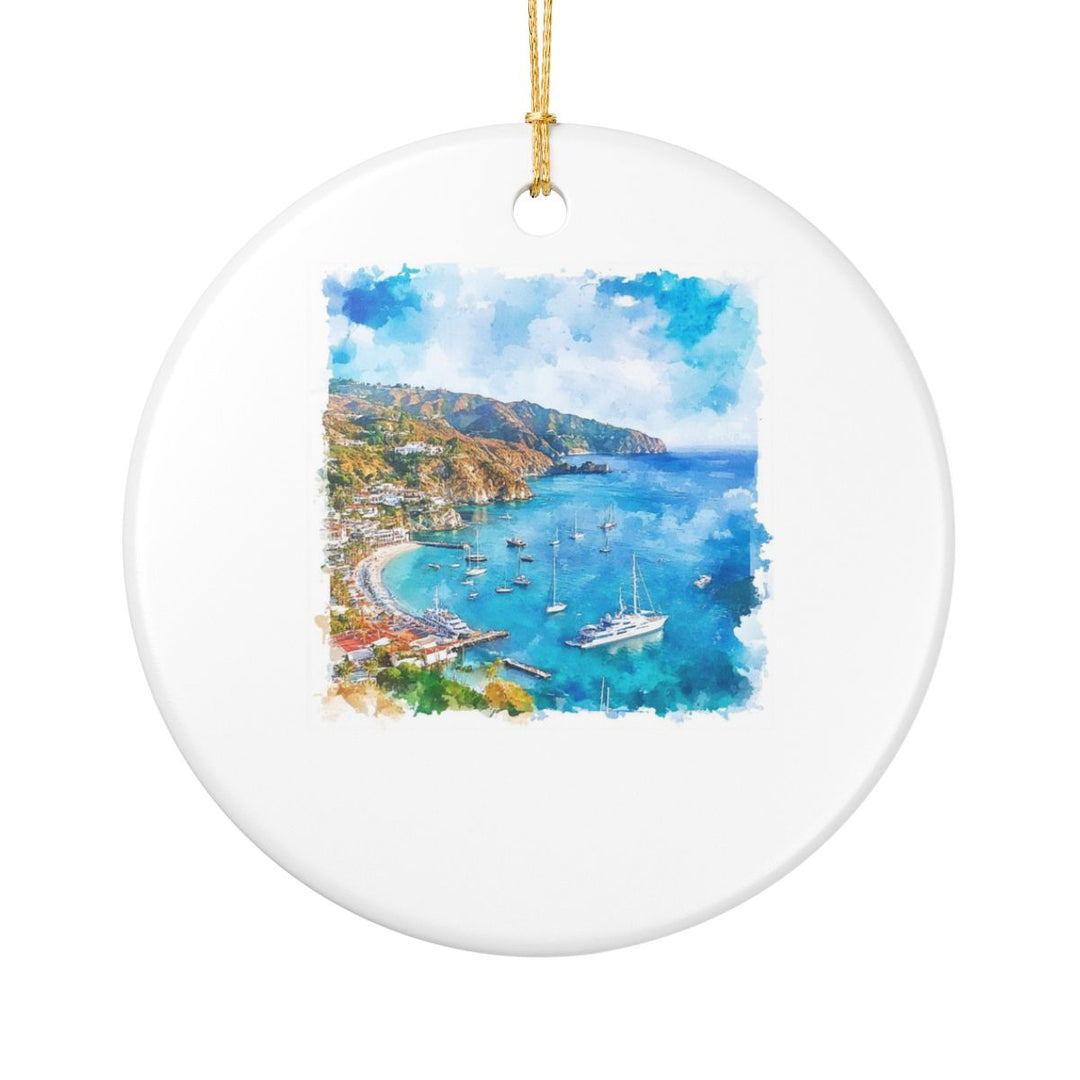 Catalina Island California USA Ornament: Unique Catalina Island Souvenir, Catalina Island California Xmas Decor, and Authentic Catalina Island Gift