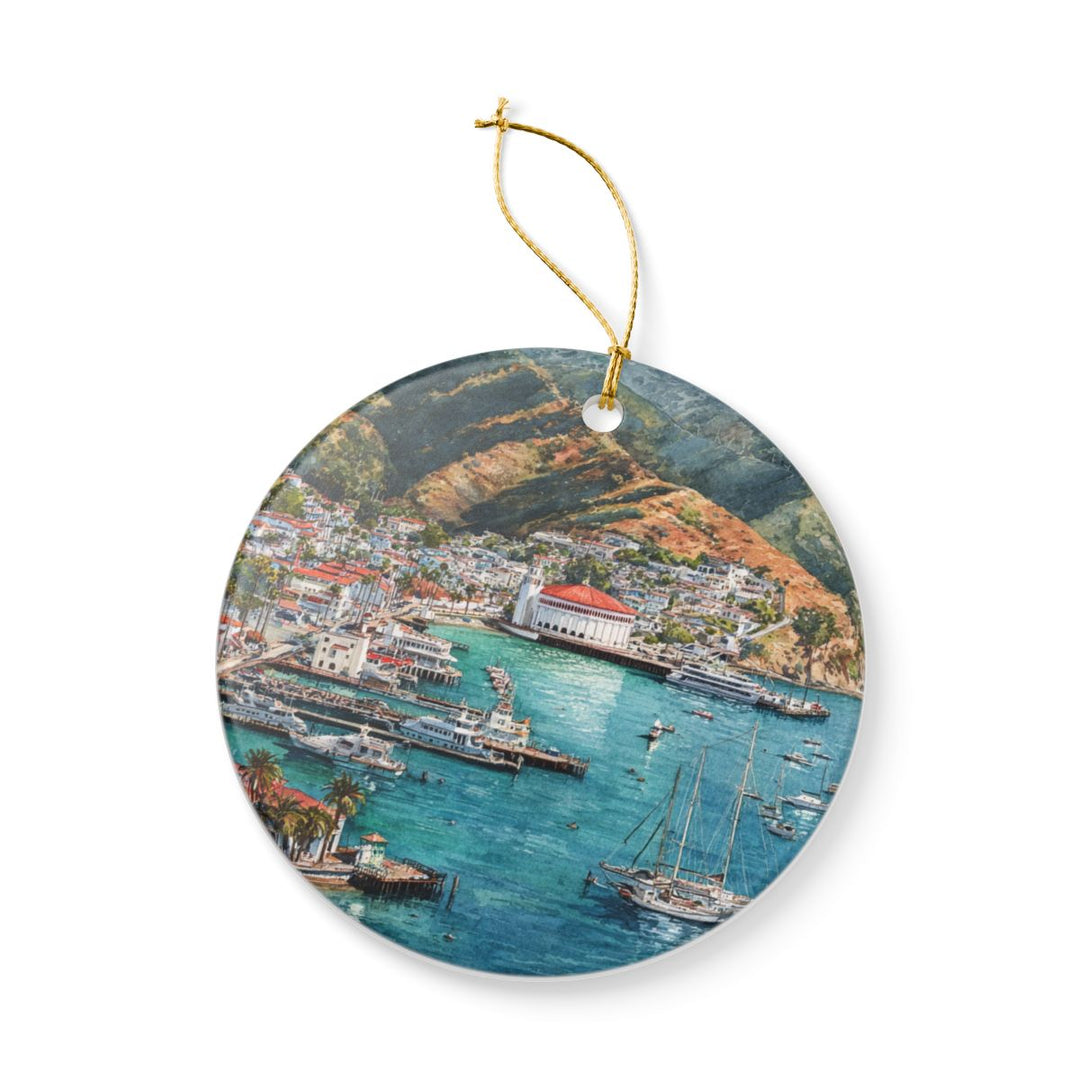 Catalina Island California USA Ornament: Unique Catalina Island Souvenir, Catalina Island California Xmas Decor, and Authentic Catalina Island Gift
