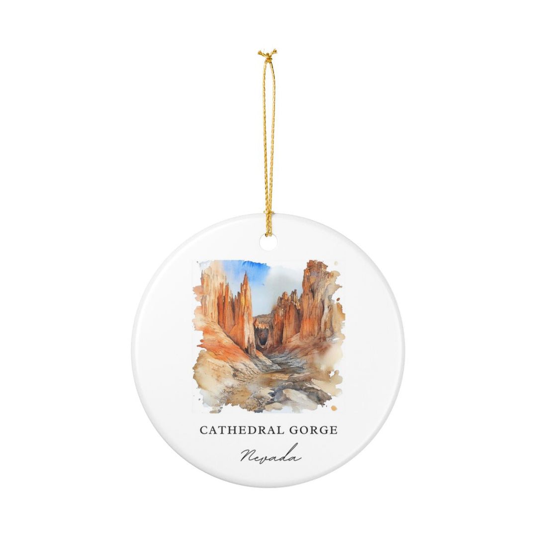 Cathedral Gorge Nevada USA Ornament: Unique Cathedral Gorge Souvenir, Cathedral Gorge Nevada Xmas Decor, and Authentic Cathedral Gorge Gift