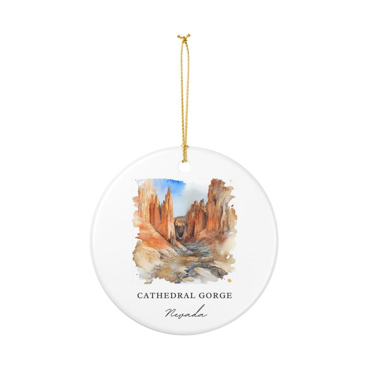 Cathedral Gorge Nevada USA Ornament: Unique Cathedral Gorge Souvenir, Cathedral Gorge Nevada Xmas Decor, and Authentic Cathedral Gorge Gift