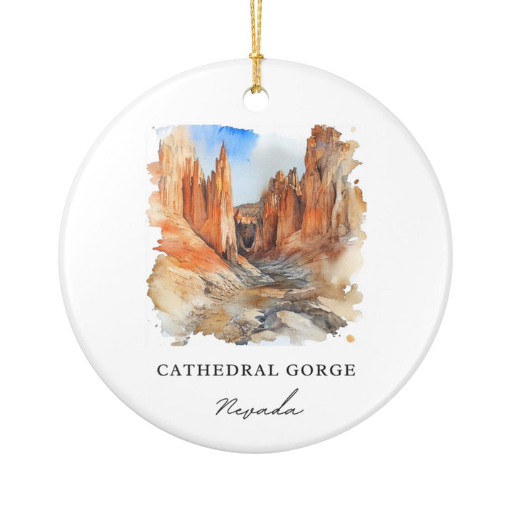 Cathedral Gorge Nevada USA Ornament: Unique Cathedral Gorge Souvenir, Cathedral Gorge Nevada Xmas Decor, and Authentic Cathedral Gorge Gift