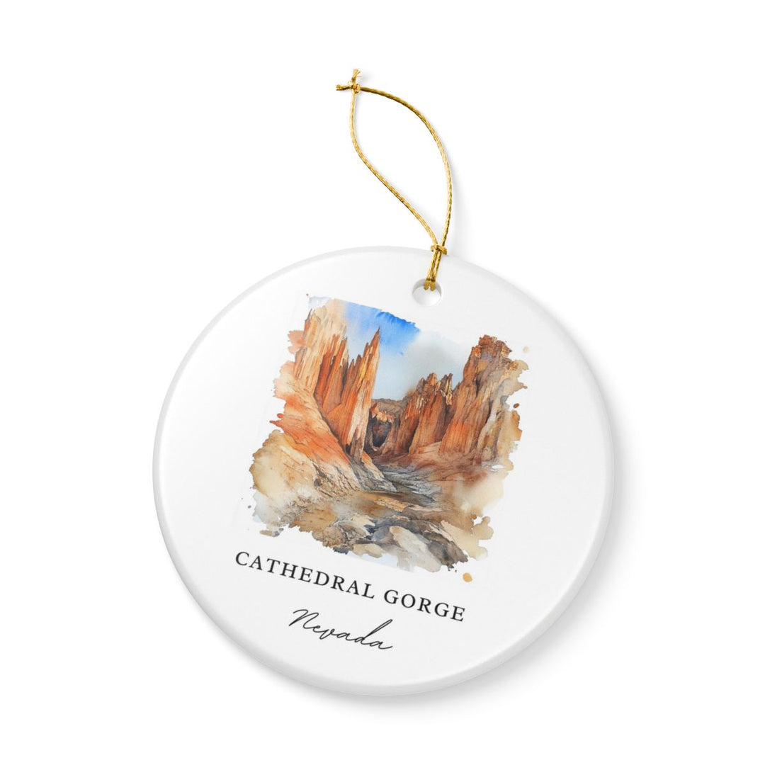 Cathedral Gorge Nevada USA Ornament: Unique Cathedral Gorge Souvenir, Cathedral Gorge Nevada Xmas Decor, and Authentic Cathedral Gorge Gift
