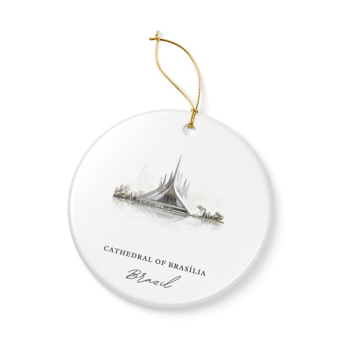 Cathedral of Brasilia Brazil Ornament: Unique Cathedral of Brasilia Souvenir, Cathedral of Brasilia Brazil Xmas Decor, and Authentic Cathedral of Brasilia Gift