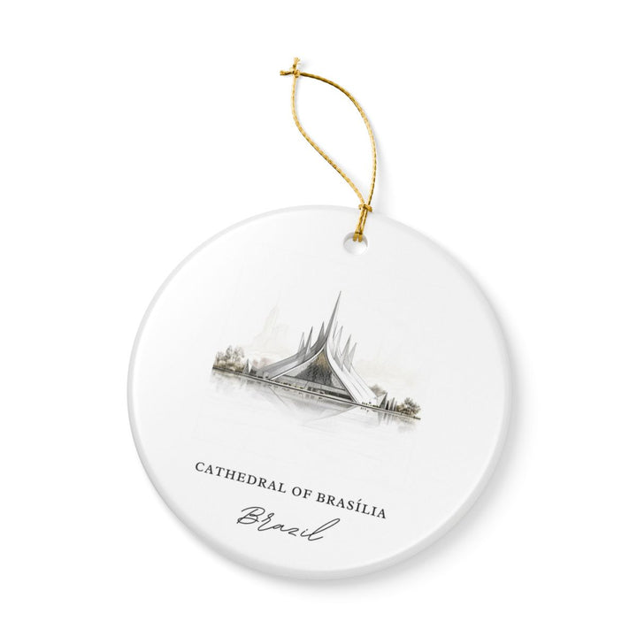 Cathedral of Brasilia Brazil Ornament: Unique Cathedral of Brasilia Souvenir, Cathedral of Brasilia Brazil Xmas Decor, and Authentic Cathedral of Brasilia Gift