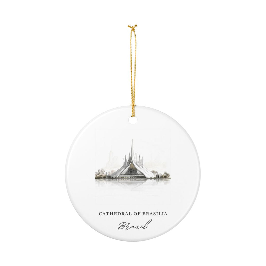 Cathedral of Brasilia Brazil Ornament: Unique Cathedral of Brasilia Souvenir, Cathedral of Brasilia Brazil Xmas Decor, and Authentic Cathedral of Brasilia Gift