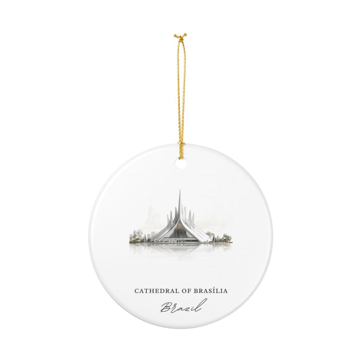 Cathedral of Brasilia Brazil Ornament: Unique Cathedral of Brasilia Souvenir, Cathedral of Brasilia Brazil Xmas Decor, and Authentic Cathedral of Brasilia Gift