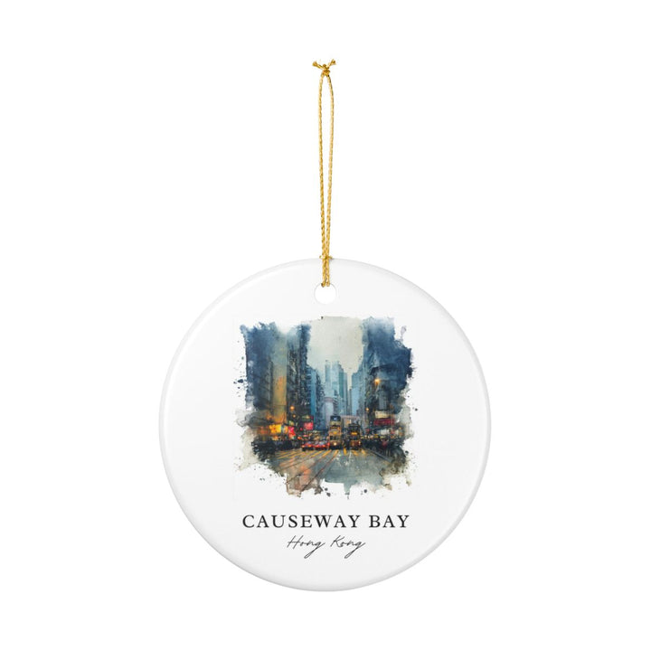 Causeway Bay Hong Kong Ornament: Unique Causeway Bay Hong Kong Souvenir, Causeway Bay Hong Kong Xmas Decor, and Authentic Causeway Bay Hong Kong Gift
