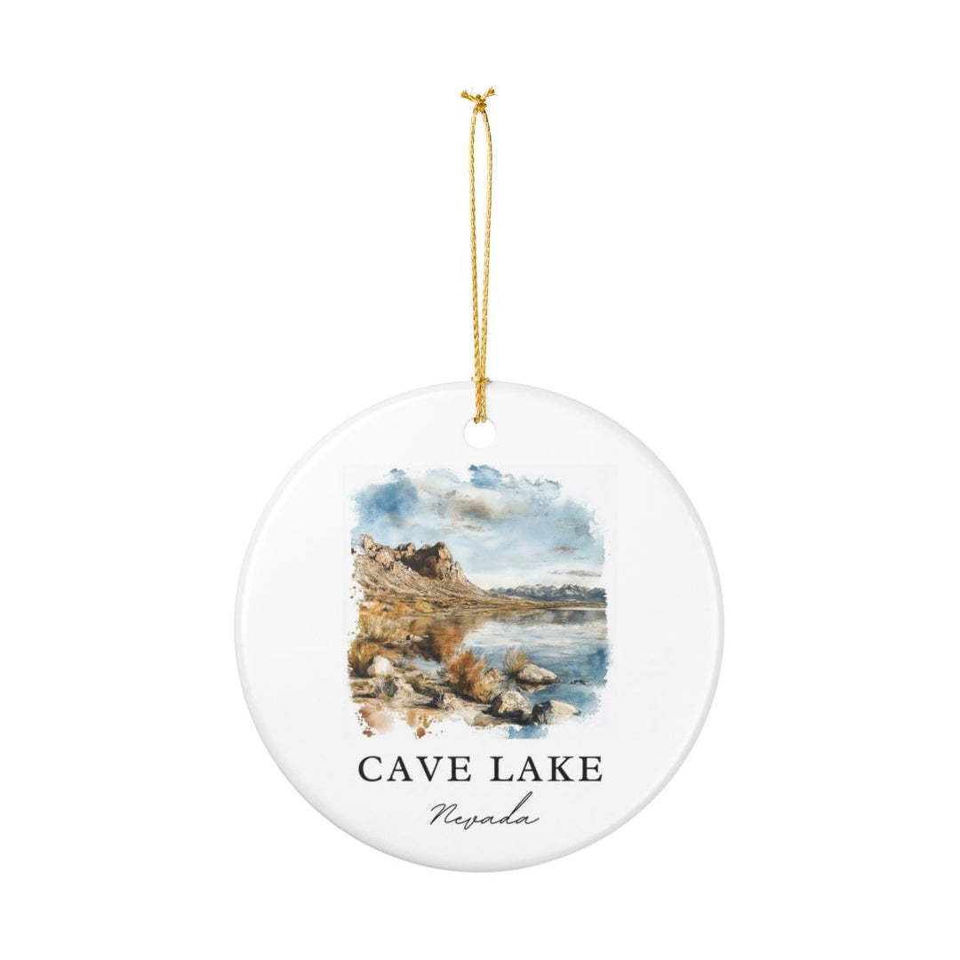 Cave Lake Nevada USA Ornament: Unique Cave Lake Souvenir, Cave Lake Nevada Xmas Decor, and Authentic Cave Lake Gift