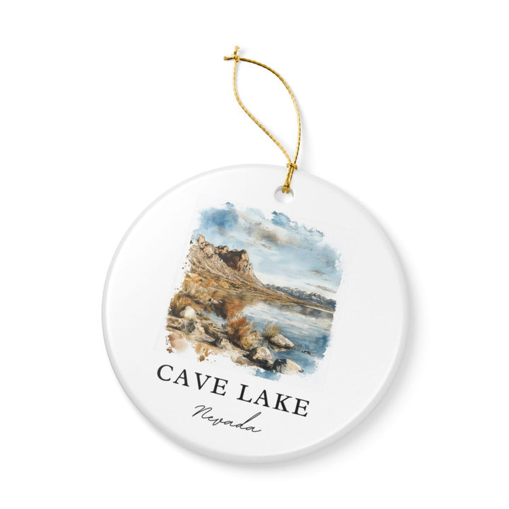 Cave Lake Nevada USA Ornament: Unique Cave Lake Souvenir, Cave Lake Nevada Xmas Decor, and Authentic Cave Lake Gift