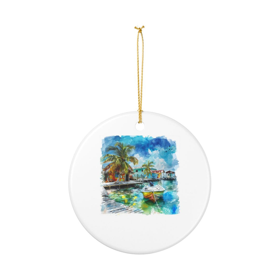 Caye Caulker Belize Ornament: Unique Caye Caulker Belize Souvenir, Caye Caulker Belize Xmas Decor, and Authentic Caye Caulker Belize Gift