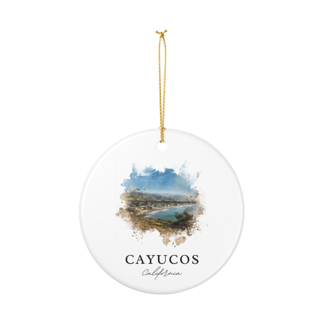 Cayucos California Ornament: Unique Cayucos Souvenir, Cayucos California Xmas Decor, and Authentic Cayucos Gift