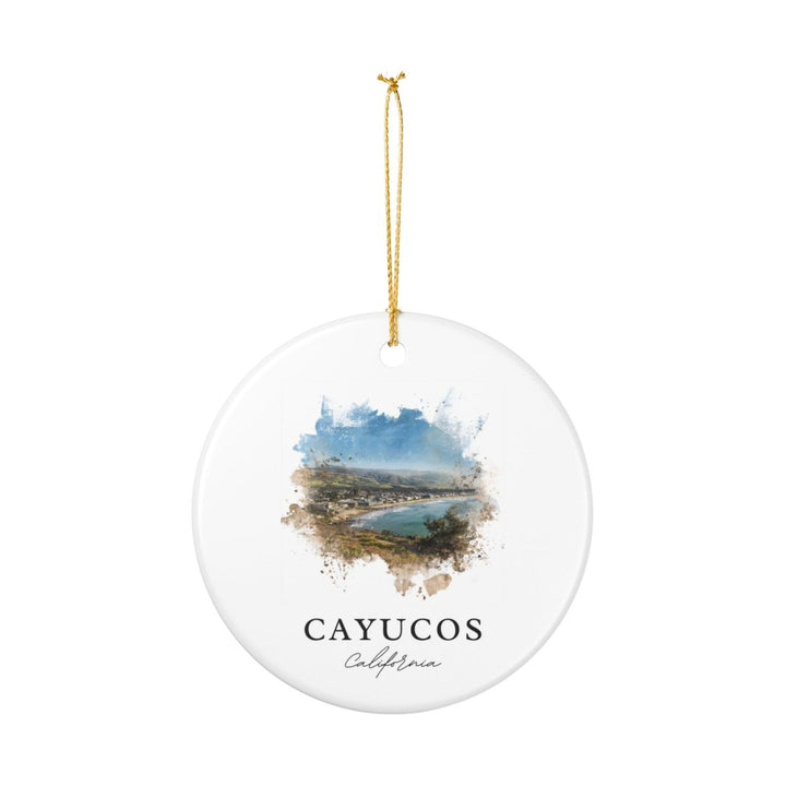 Cayucos California Ornament: Unique Cayucos Souvenir, Cayucos California Xmas Decor, and Authentic Cayucos Gift
