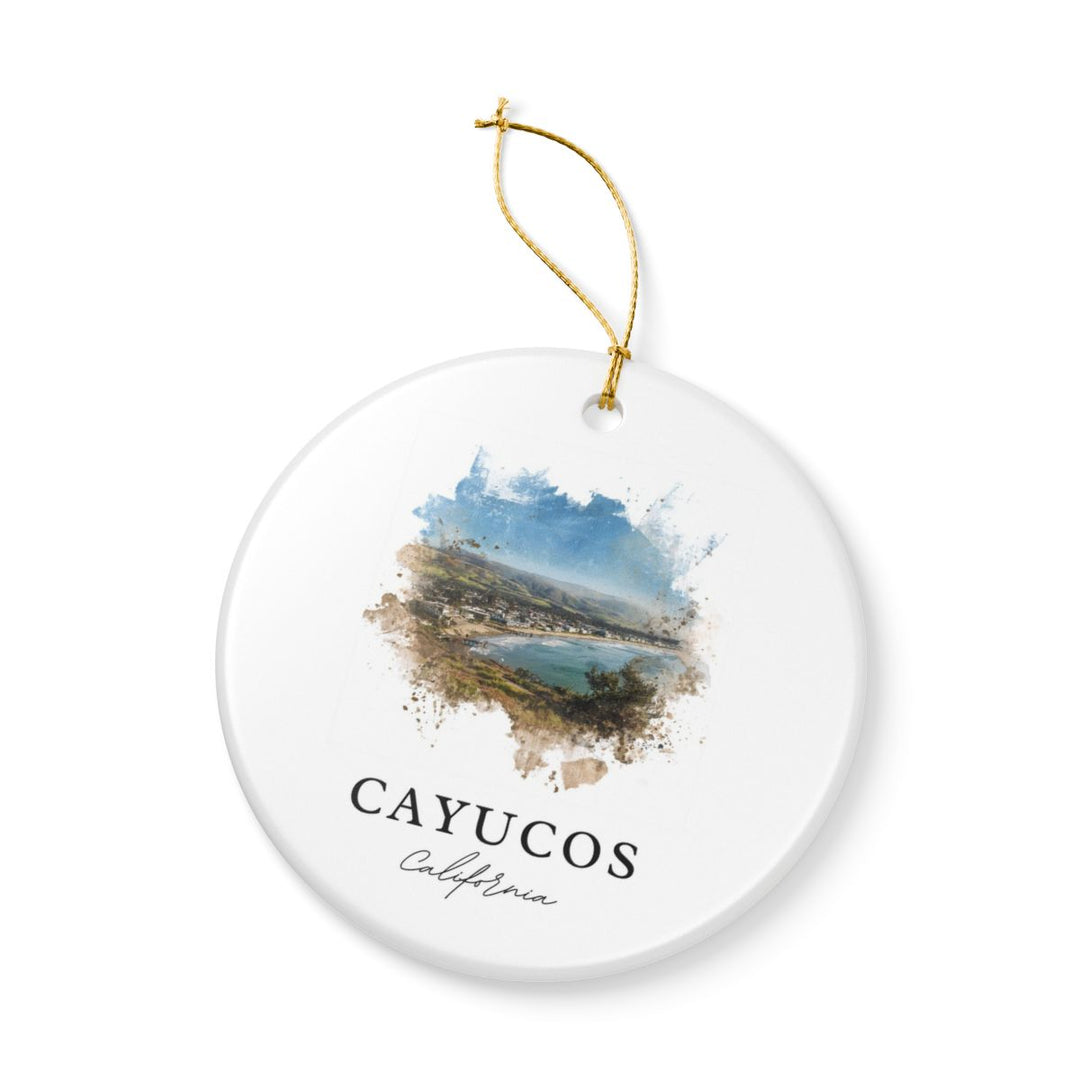 Cayucos California Ornament: Unique Cayucos Souvenir, Cayucos California Xmas Decor, and Authentic Cayucos Gift
