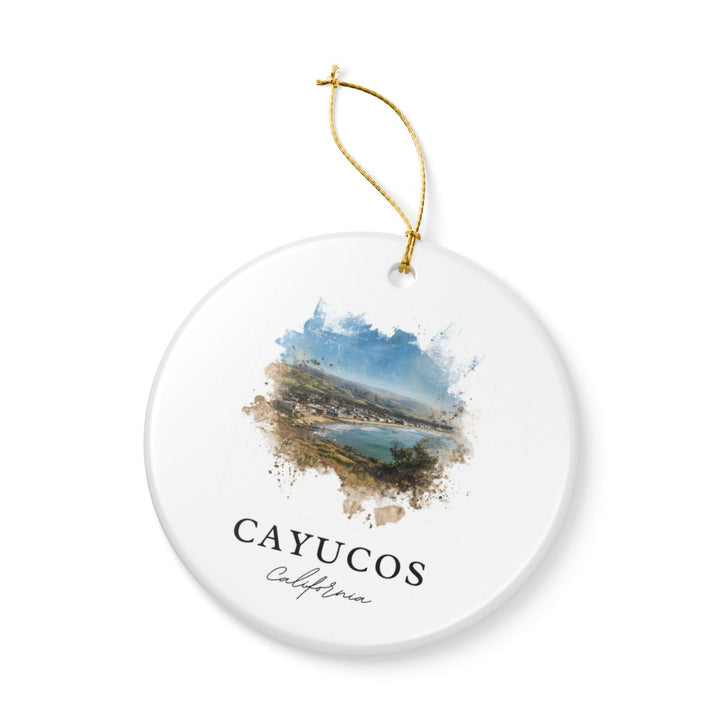 Cayucos California Ornament: Unique Cayucos Souvenir, Cayucos California Xmas Decor, and Authentic Cayucos Gift