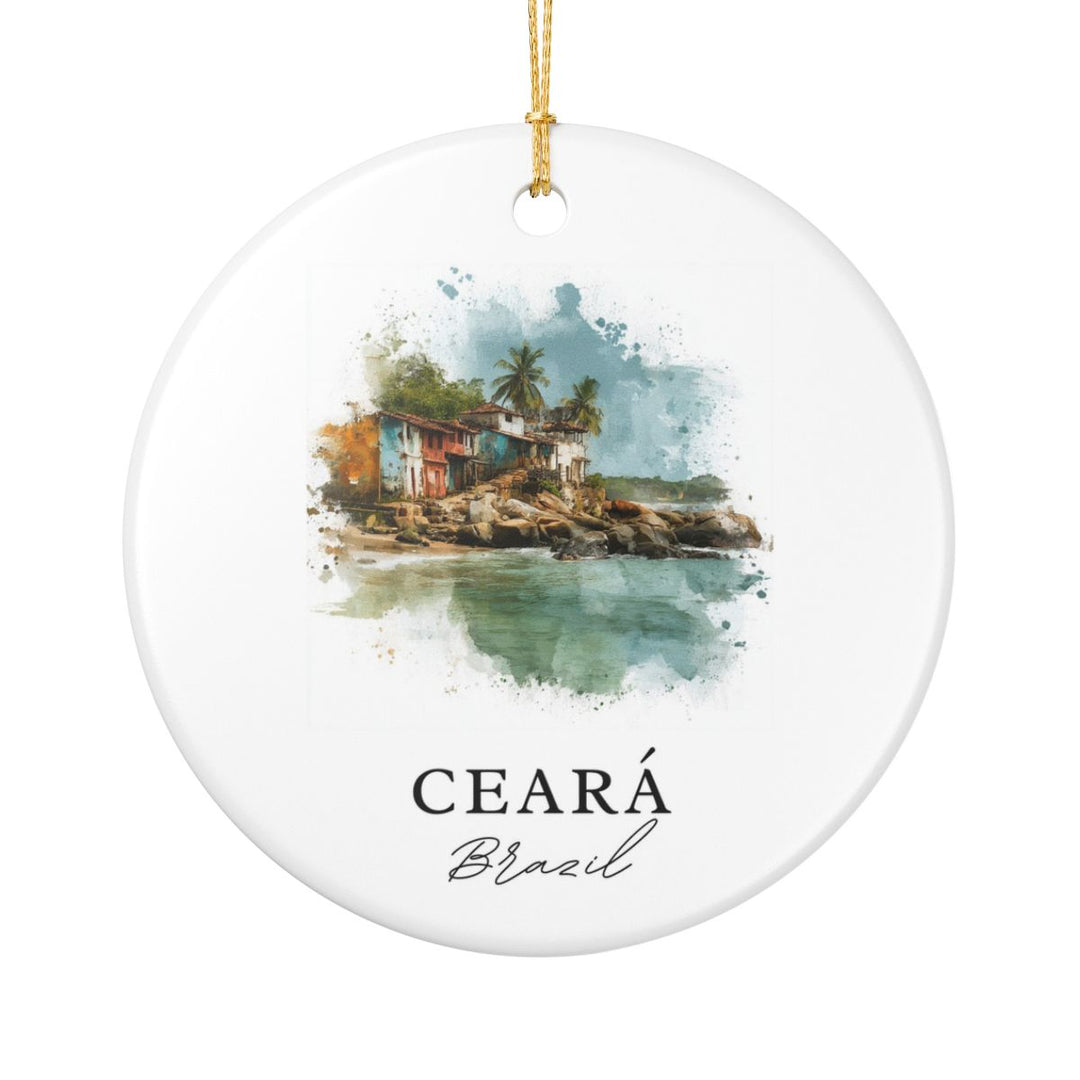 Ceará Brazil Ornament: Unique Ceará Souvenir, Ceará Brazil Xmas Decor, and Authentic Ceará Gift