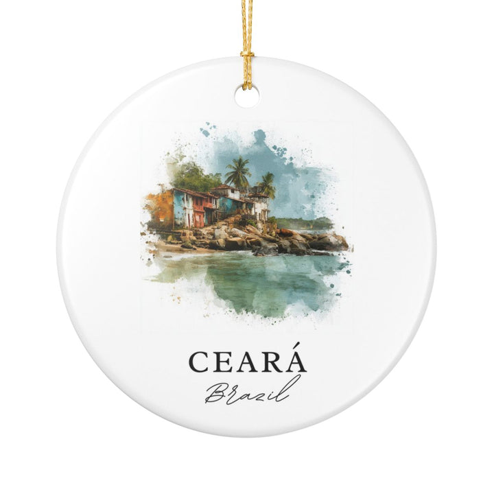 Ceará Brazil Ornament: Unique Ceará Souvenir, Ceará Brazil Xmas Decor, and Authentic Ceará Gift