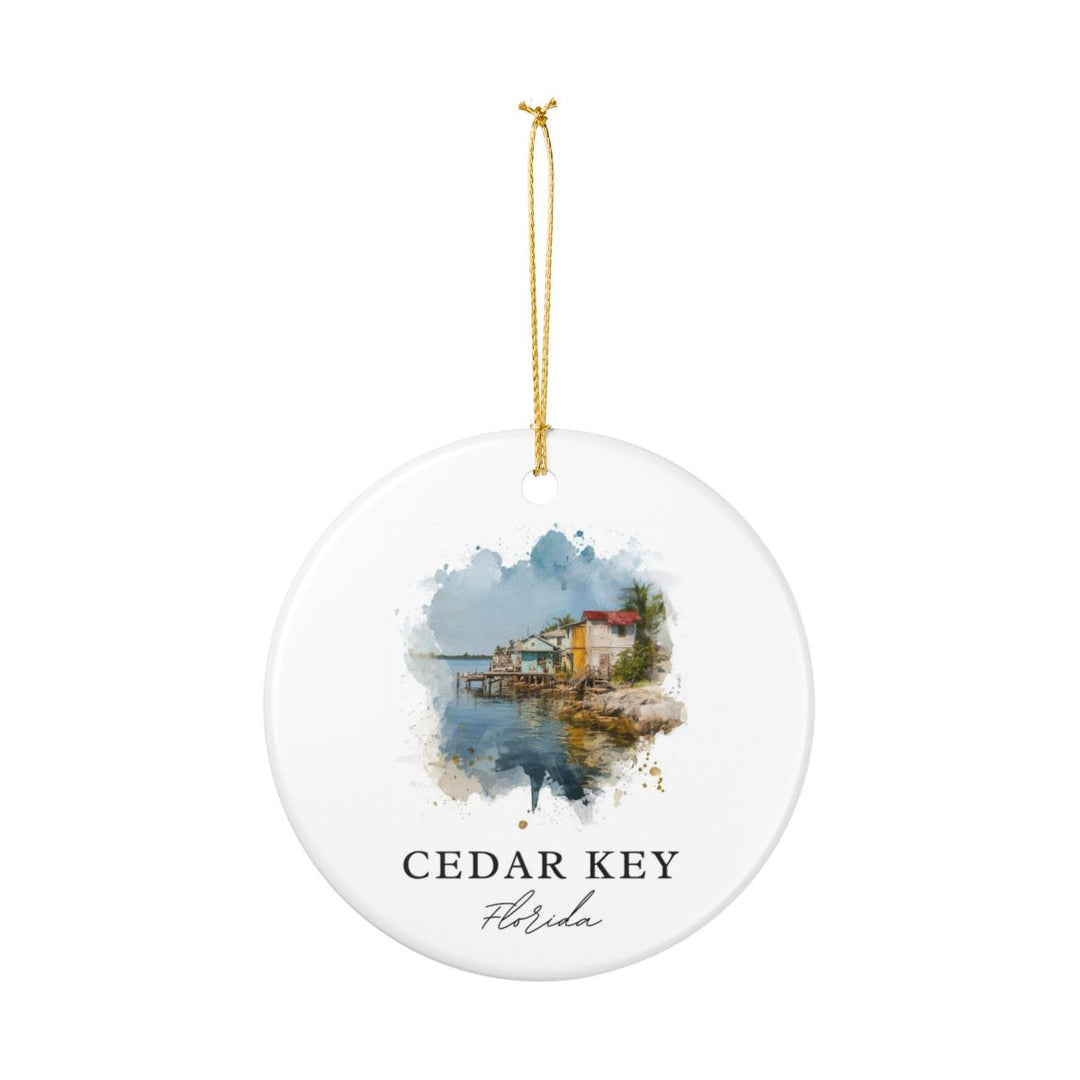 Cedar Key Florida Ornament: Unique Cedar Key Souvenir, Cedar Key Florida Xmas Decor, and Authentic Cedar Key Gift