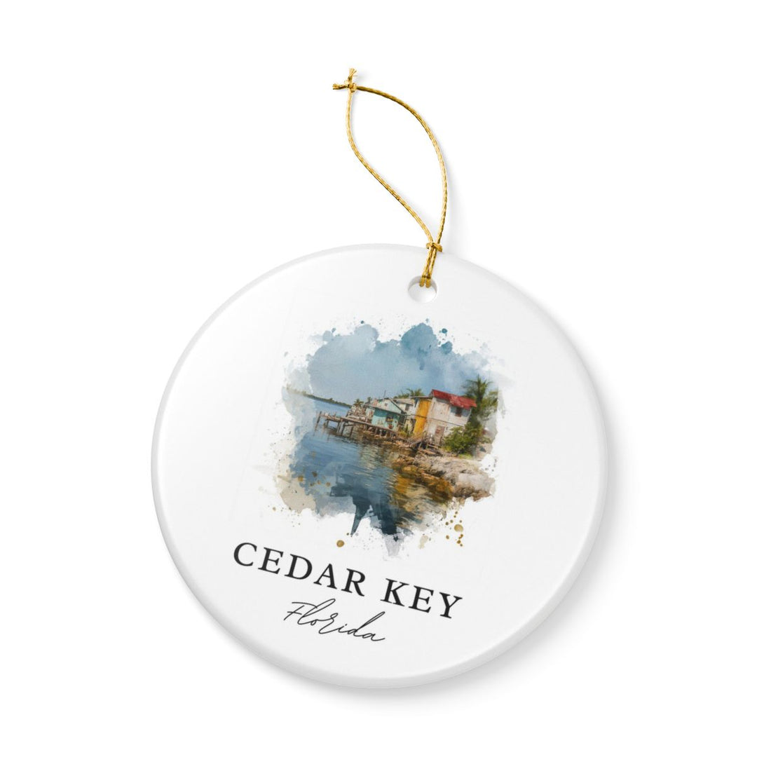 Cedar Key Florida Ornament: Unique Cedar Key Souvenir, Cedar Key Florida Xmas Decor, and Authentic Cedar Key Gift