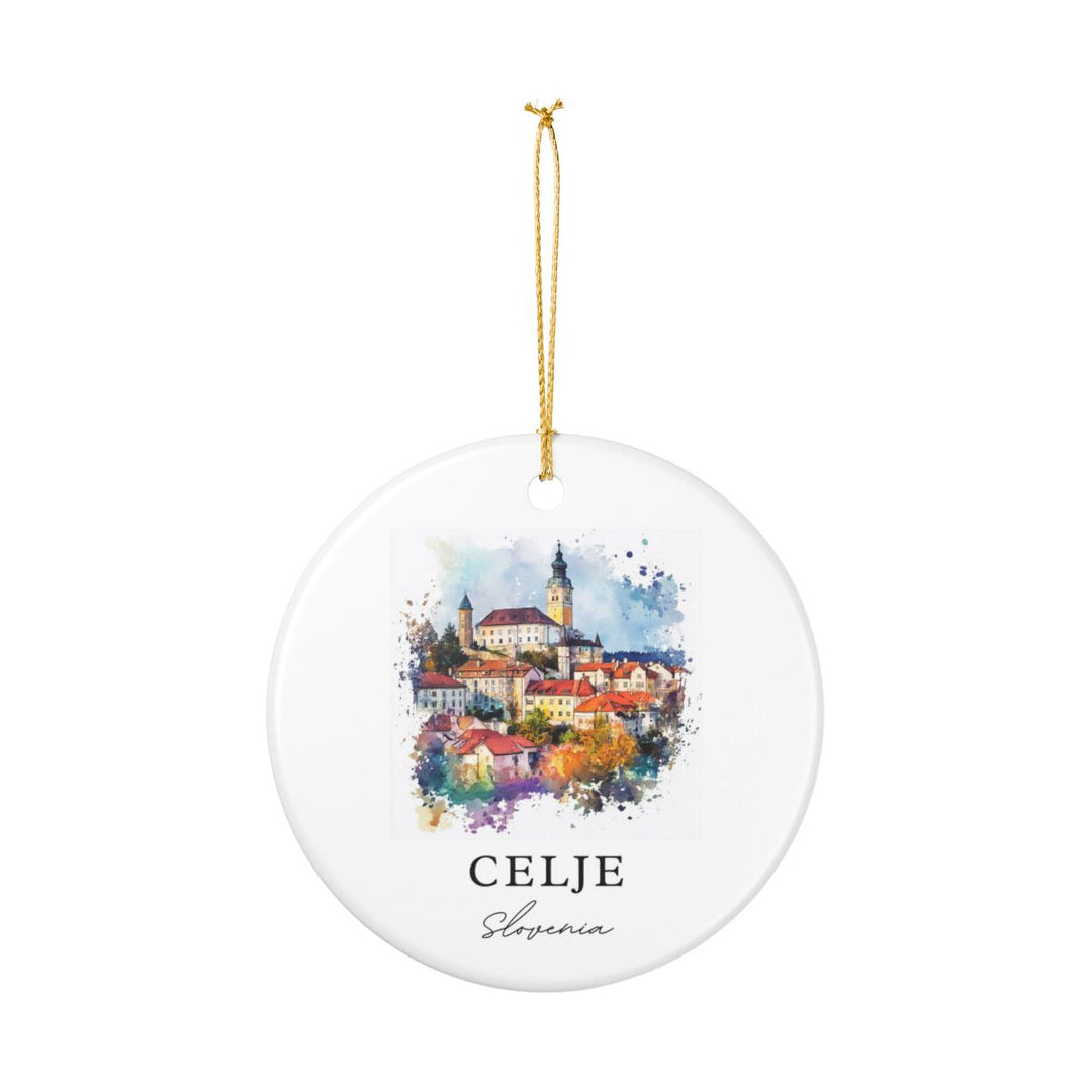 Celje Slovenia Ornament: Unique Celje Souvenir, Celje Slovenia Xmas Decor, and Authentic Celje Gift