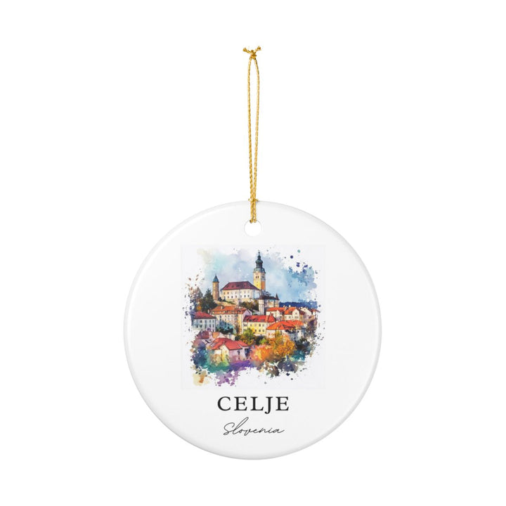 Celje Slovenia Ornament: Unique Celje Souvenir, Celje Slovenia Xmas Decor, and Authentic Celje Gift