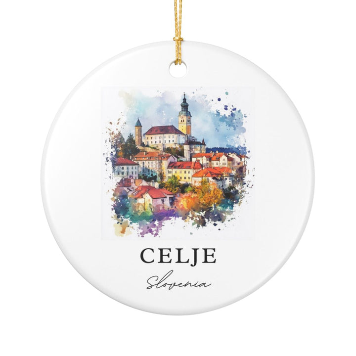 Celje Slovenia Ornament: Unique Celje Souvenir, Celje Slovenia Xmas Decor, and Authentic Celje Gift