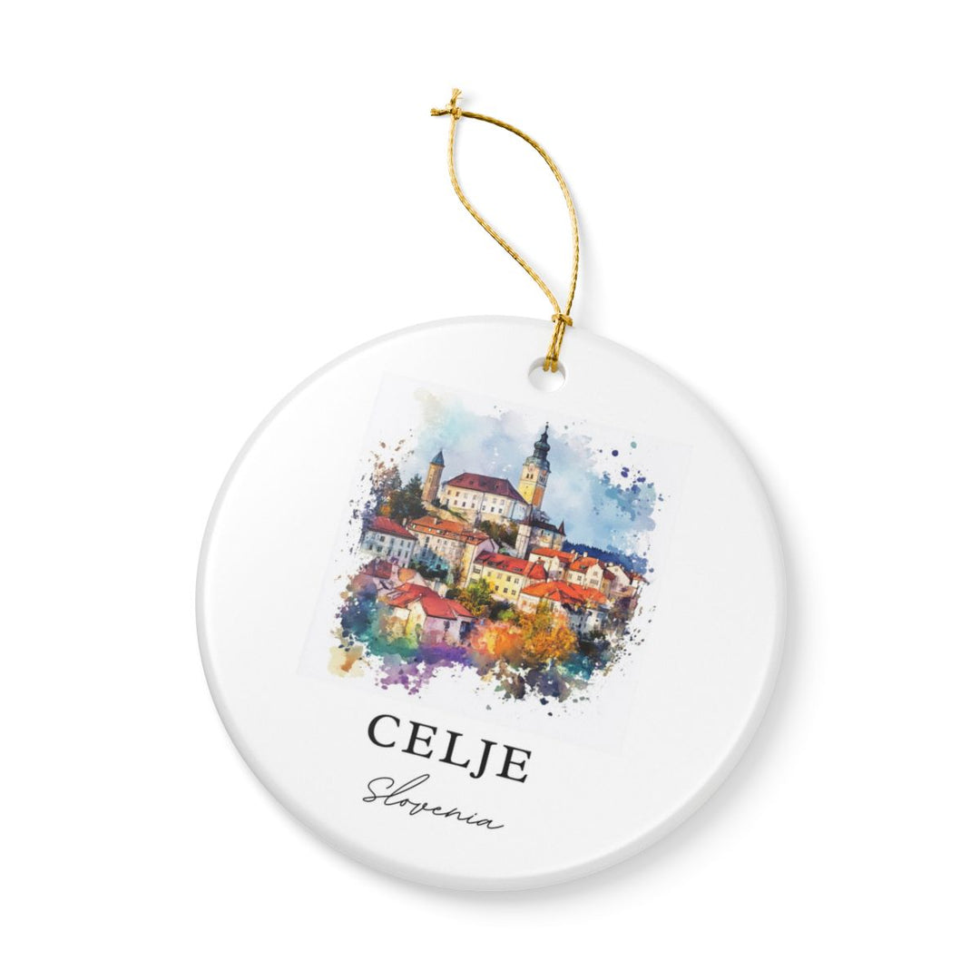 Celje Slovenia Ornament: Unique Celje Souvenir, Celje Slovenia Xmas Decor, and Authentic Celje Gift