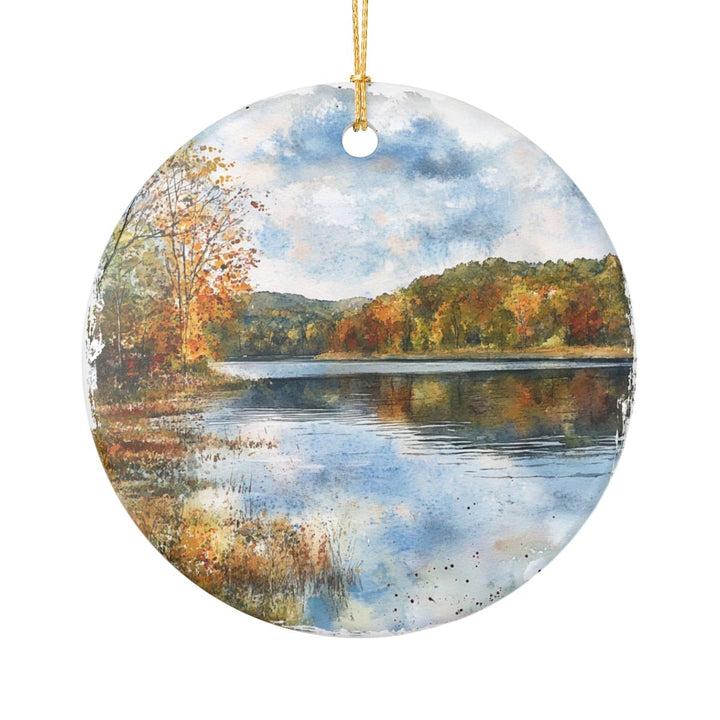 Center Hill Lake Ornament: Unique Center Hill Lake Souvenir, Center Hill Lake Xmas Decor, and Authentic Center Hill Lake Gift