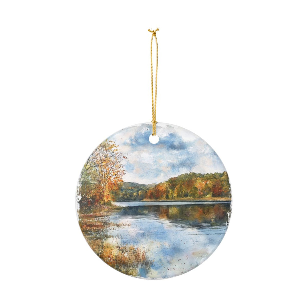 Center Hill Lake Ornament: Unique Center Hill Lake Souvenir, Center Hill Lake Xmas Decor, and Authentic Center Hill Lake Gift