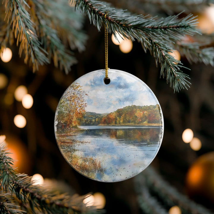Center Hill Lake Ornament: Unique Center Hill Lake Souvenir, Center Hill Lake Xmas Decor, and Authentic Center Hill Lake Gift