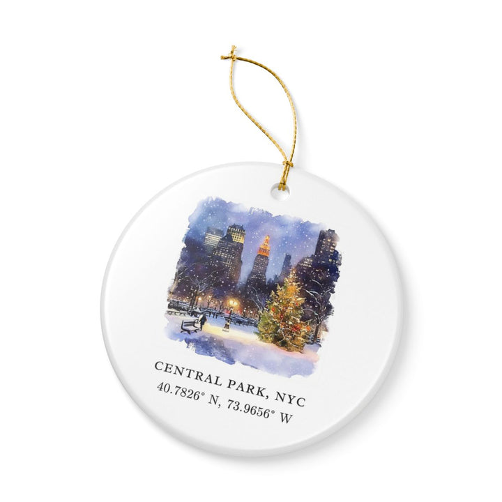 Central Park New York Ornament: Unique Central Park Souvenir, Central Park New York Xmas Decor, and Authentic Central Park Gift