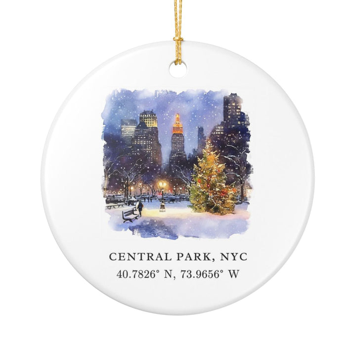 Central Park New York Ornament: Unique Central Park Souvenir, Central Park New York Xmas Decor, and Authentic Central Park Gift
