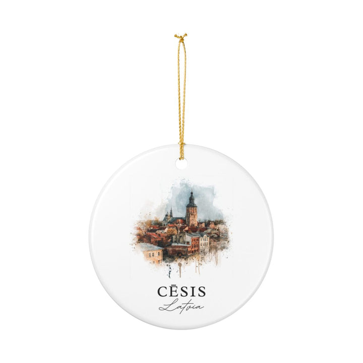 Cesis Latvia Ornament: Unique Cesis Souvenir, Cesis Latvia Xmas Decor, and Authentic Cesis Gift