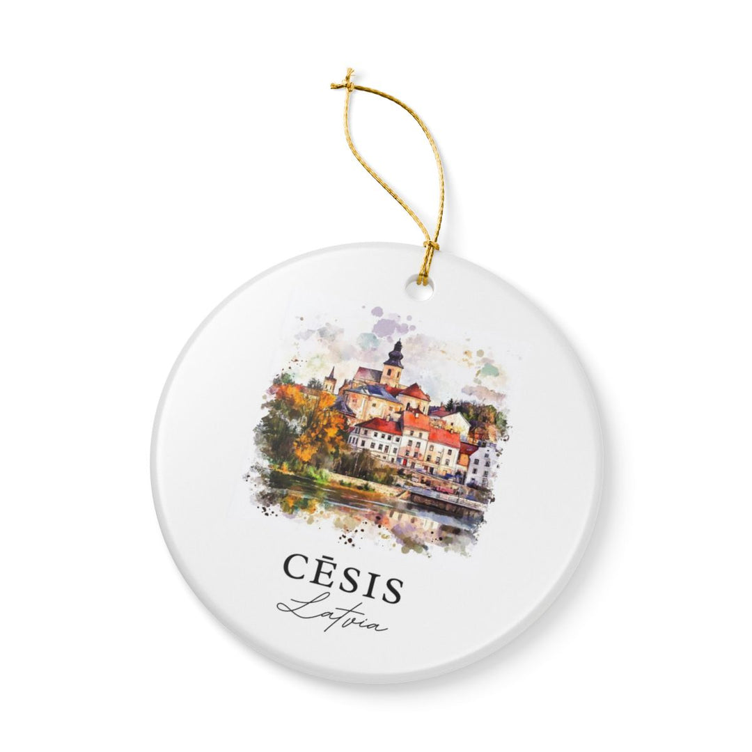 Cesis Latvia Ornament: Unique Cesis Souvenir, Cesis Latvia Xmas Decor, and Authentic Cesis Gift