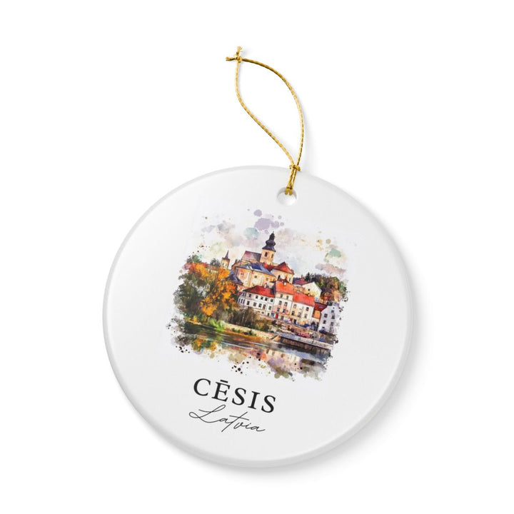 Cesis Latvia Ornament: Unique Cesis Souvenir, Cesis Latvia Xmas Decor, and Authentic Cesis Gift