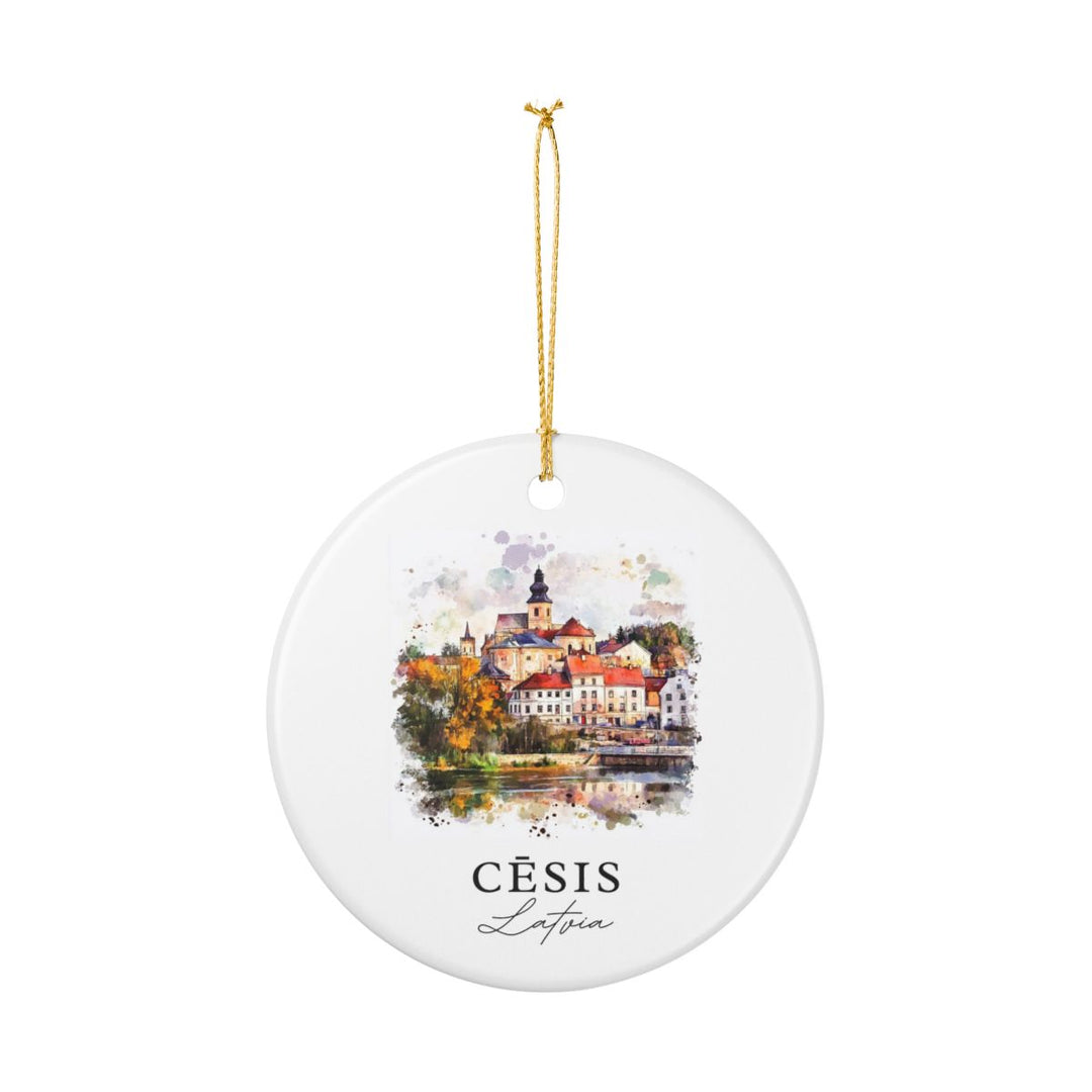 Cesis Latvia Ornament: Unique Cesis Souvenir, Cesis Latvia Xmas Decor, and Authentic Cesis Gift