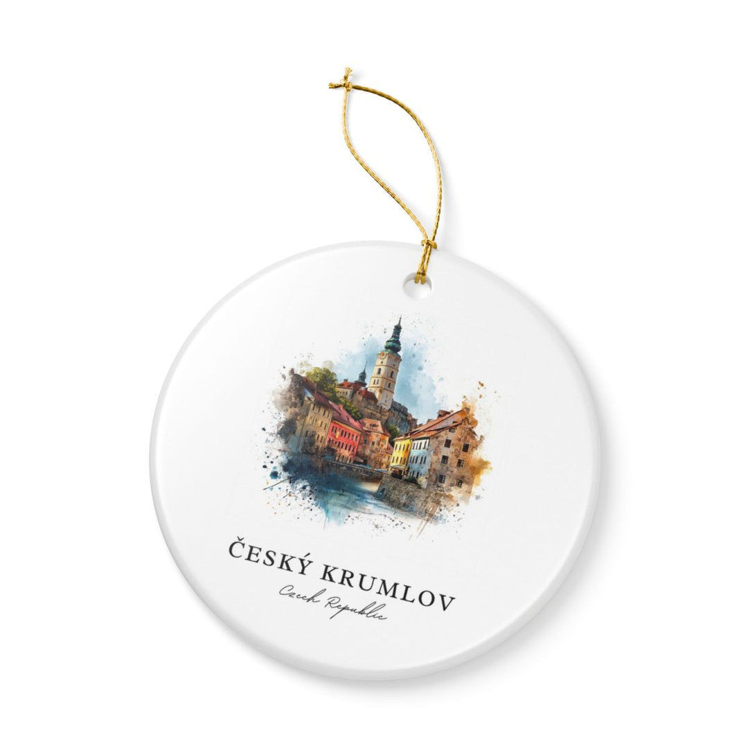 Cesky Krumlov Czech Republic Ornament: Unique Cesky Krumlov Souvenir, Cesky Krumlov Czech Republic Xmas Decor, and Authentic Cesky Krumlov Gift