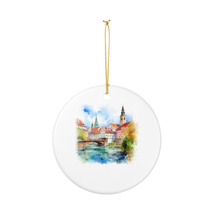 Cesky Krumlov Czech Republic Ornament: Unique Cesky Krumlov Souvenir, Cesky Krumlov Czech Republic Xmas Decor, and Authentic Cesky Krumlov Gift