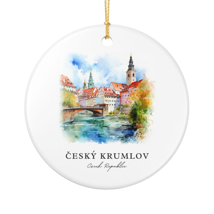 Cesky Krumlov Czech Republic Ornament: Unique Cesky Krumlov Souvenir, Cesky Krumlov Czech Republic Xmas Decor, and Authentic Cesky Krumlov Gift