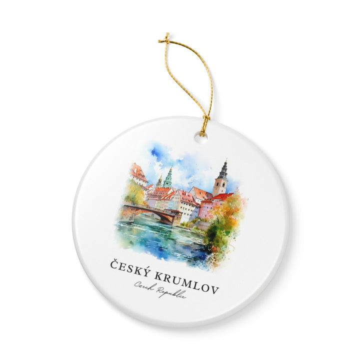 Cesky Krumlov Czech Republic Ornament: Unique Cesky Krumlov Souvenir, Cesky Krumlov Czech Republic Xmas Decor, and Authentic Cesky Krumlov Gift