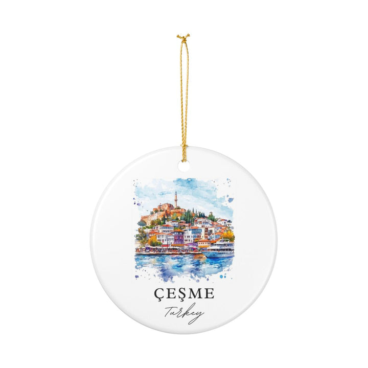 Cesme Turkey Ornament: Unique Cesme Souvenir, Cesme Turkey Xmas Decor, and Authentic Cesme Gift