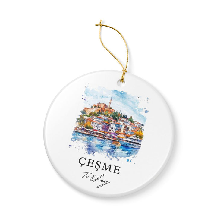 Cesme Turkey Ornament: Unique Cesme Souvenir, Cesme Turkey Xmas Decor, and Authentic Cesme Gift