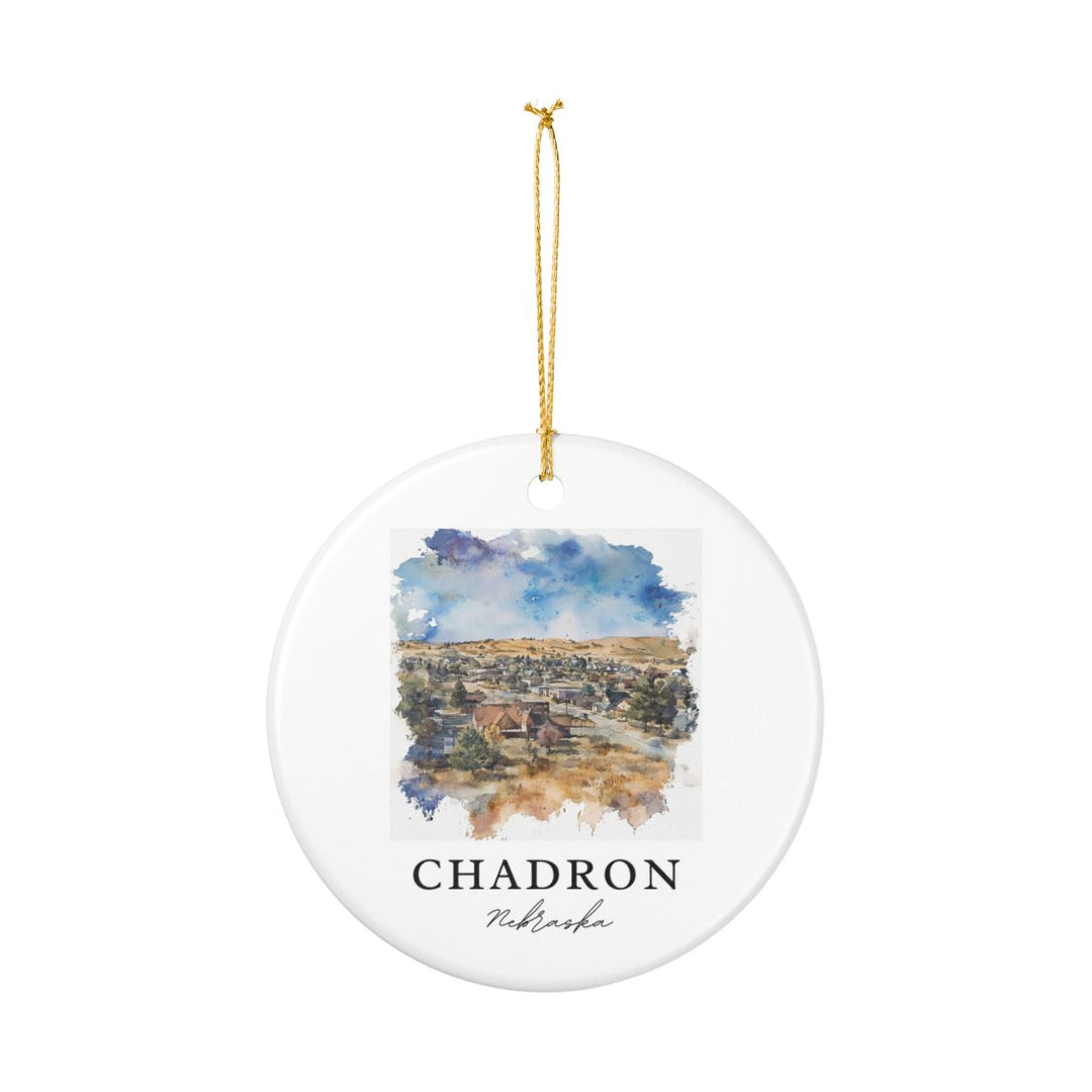 Chadron Nebraska USA Ornament: Unique Chadron Souvenir, Chadron Nebraska Xmas Decor, and Authentic Chadron Gift