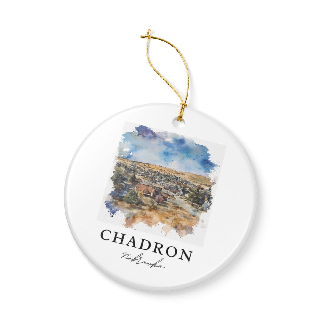 Chadron Nebraska USA Ornament: Unique Chadron Souvenir, Chadron Nebraska Xmas Decor, and Authentic Chadron Gift