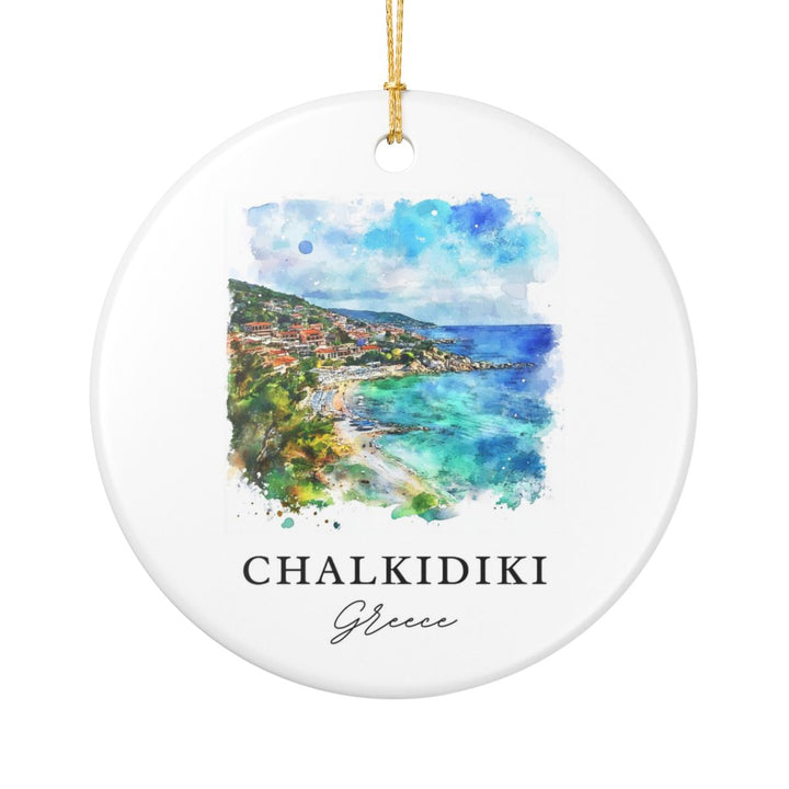 Chalkidiki Ornament: Unique Chalkidiki Souvenir, Chalkidiki Xmas Decor, and Authentic Chalkidiki Gift