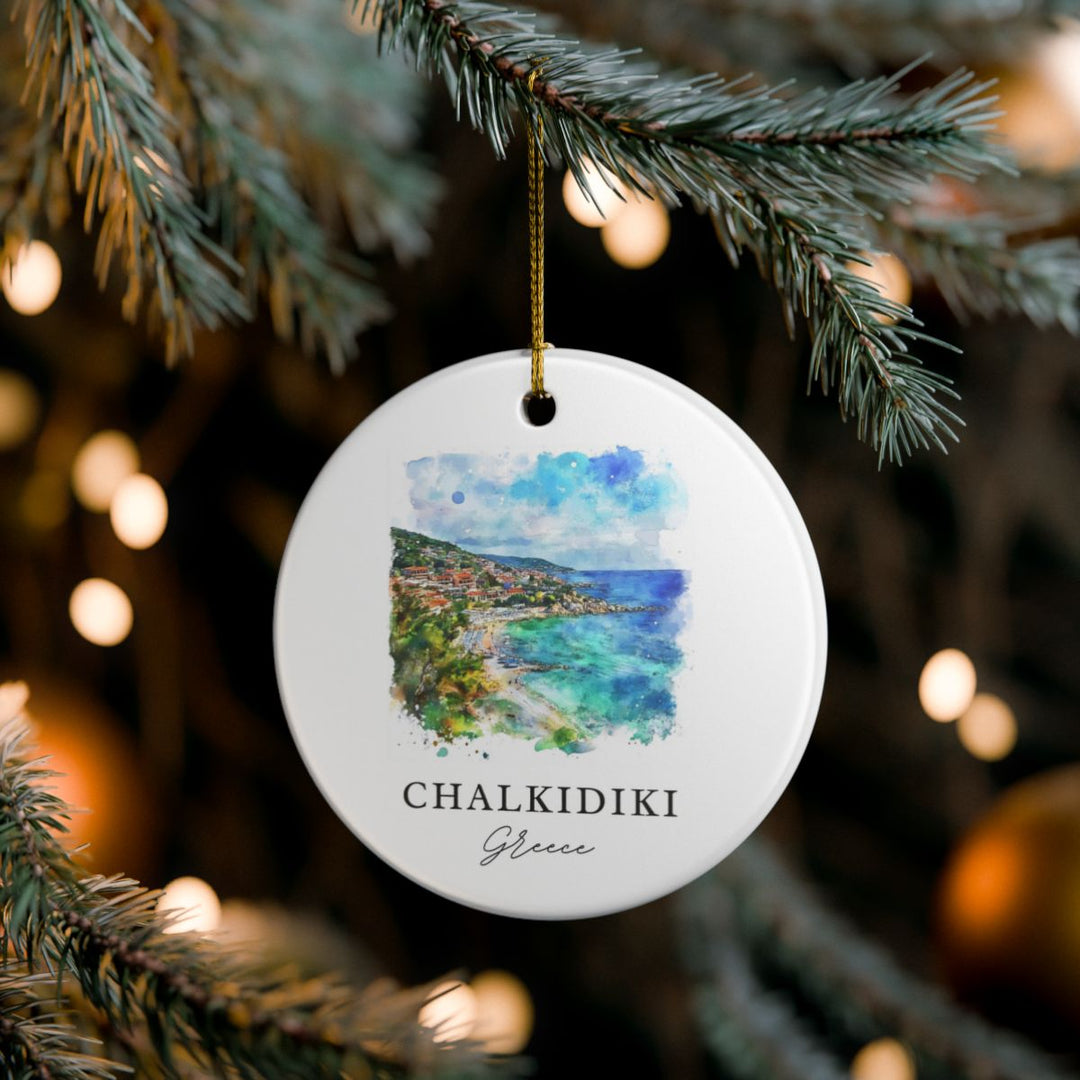 Chalkidiki Ornament: Unique Chalkidiki Souvenir, Chalkidiki Xmas Decor, and Authentic Chalkidiki Gift