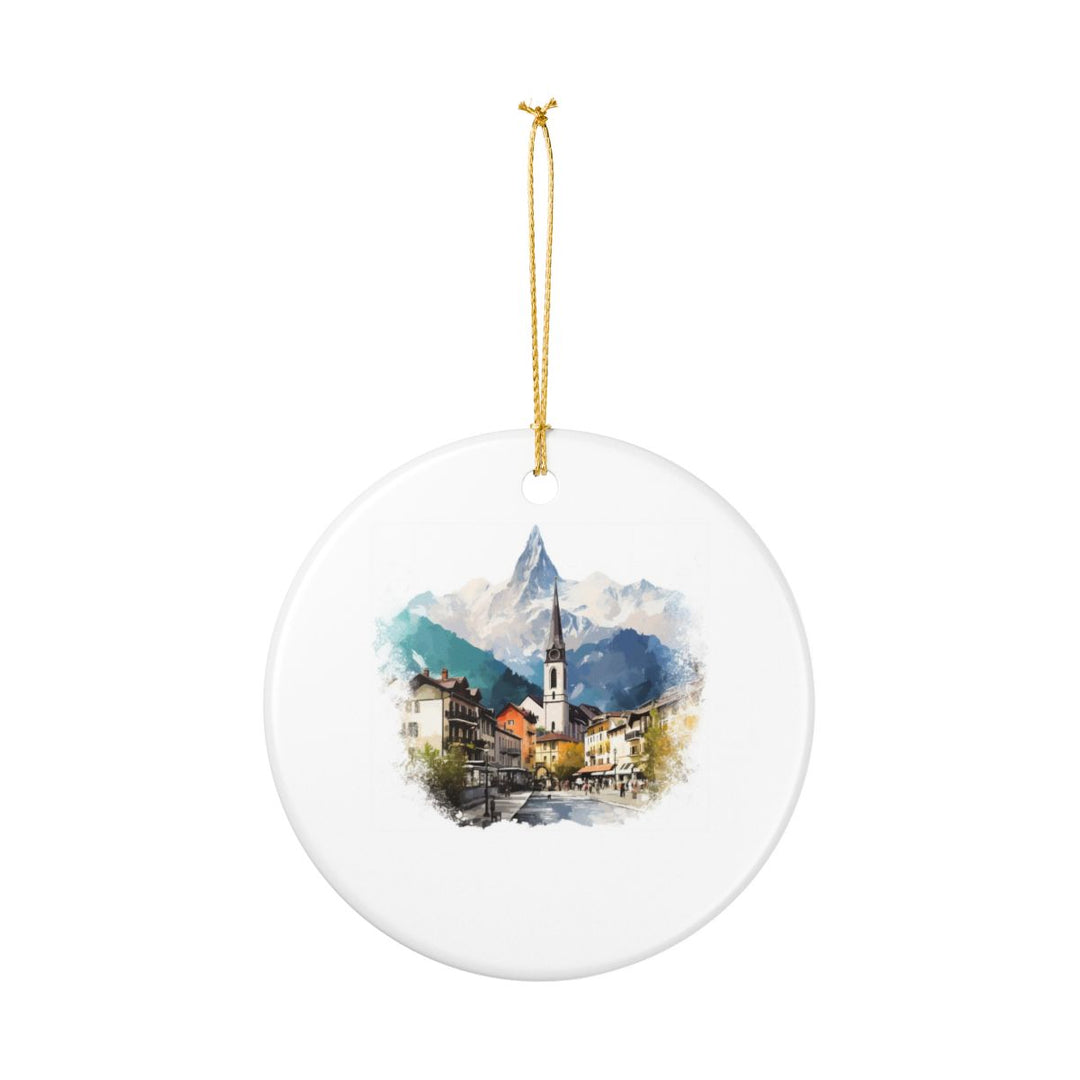 Chamonix France Ornament: Unique Chamonix Souvenir, Chamonix France Xmas Decor, and Authentic Chamonix Gift