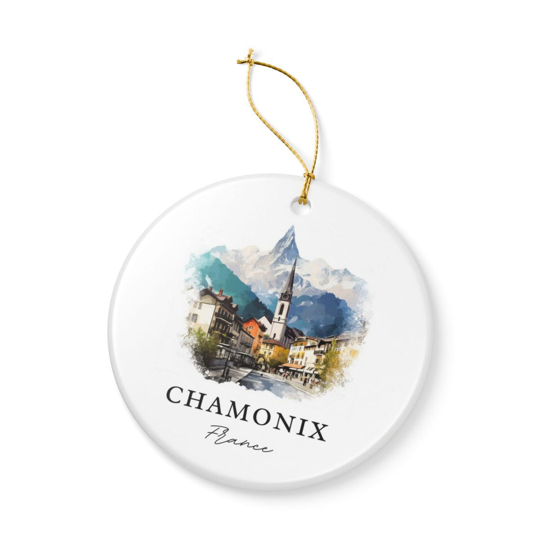 Chamonix France Ornament: Unique Chamonix Souvenir, Chamonix France Xmas Decor, and Authentic Chamonix Gift