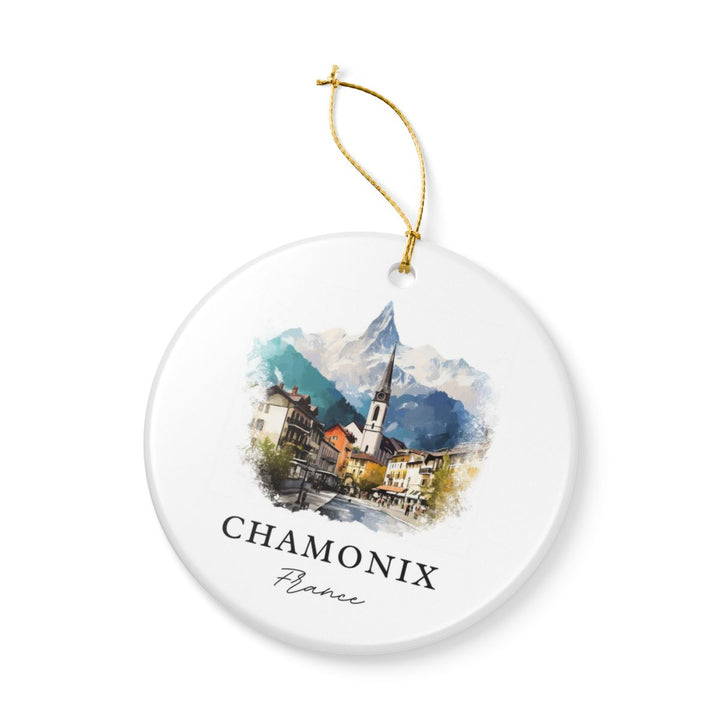 Chamonix France Ornament: Unique Chamonix Souvenir, Chamonix France Xmas Decor, and Authentic Chamonix Gift