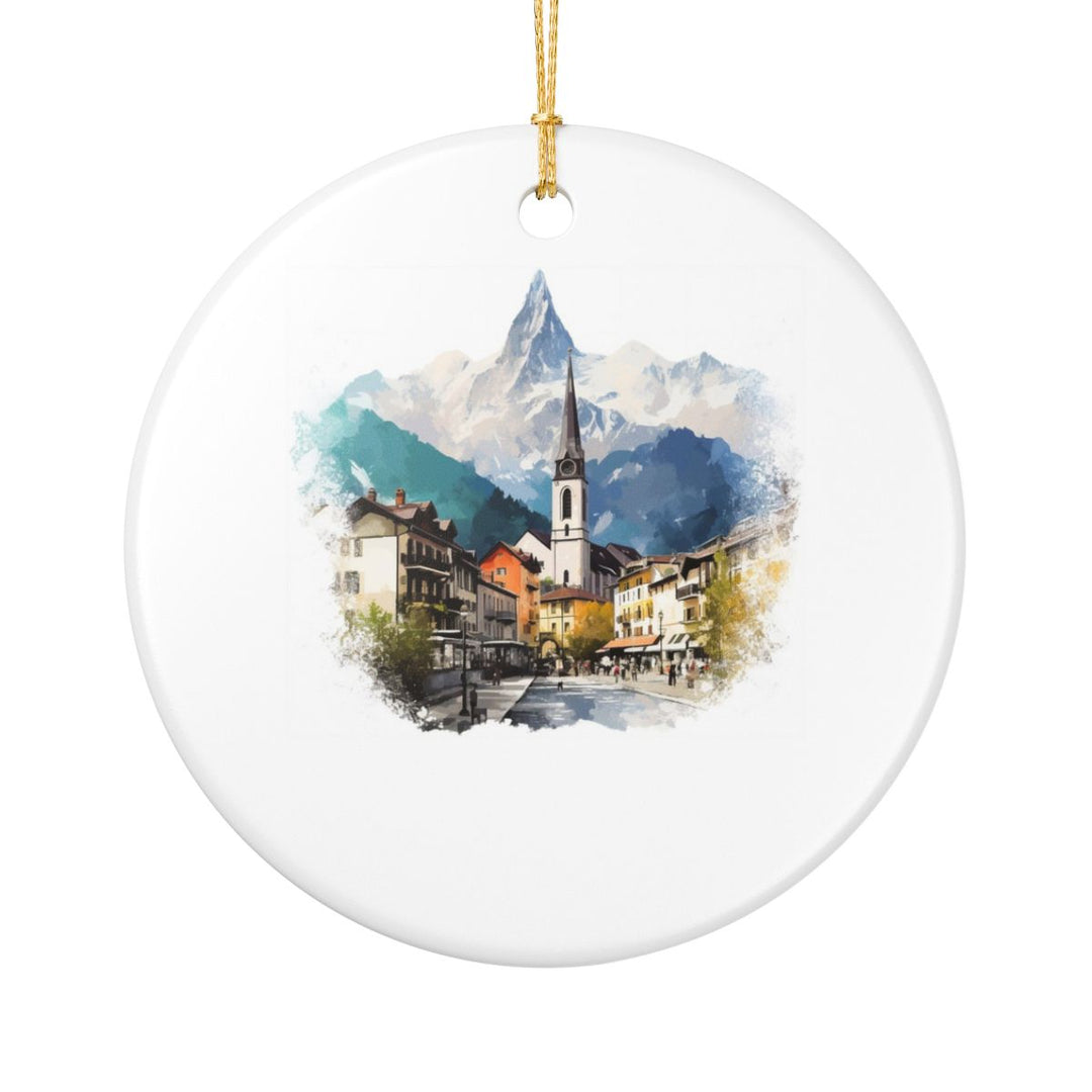 Chamonix France Ornament: Unique Chamonix Souvenir, Chamonix France Xmas Decor, and Authentic Chamonix Gift