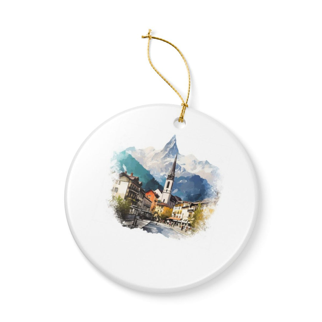 Chamonix France Ornament: Unique Chamonix Souvenir, Chamonix France Xmas Decor, and Authentic Chamonix Gift